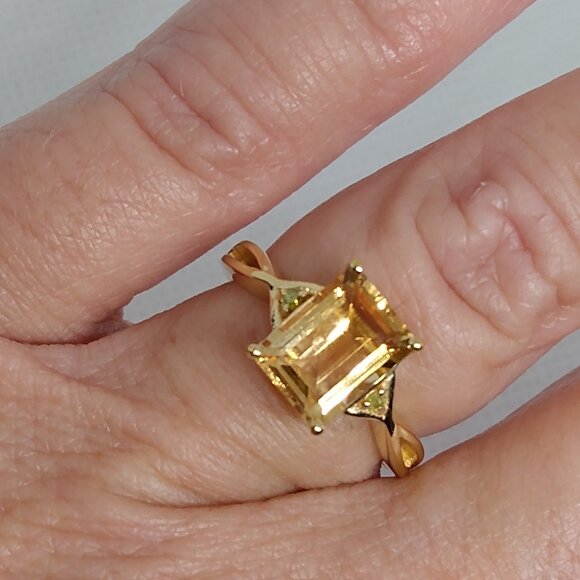 Citrine& yellow diamond! - Picture 8 of 8